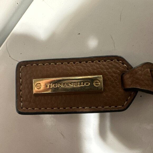 Tignanello 2 Tone Brown and Black Social Status Purse - Picture 3 of 6